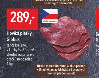 Hovězí plátky Globus