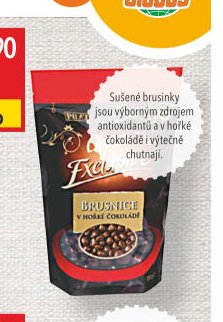Brusnice v hořké čokoládě