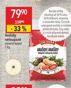 Arašídy neloupané