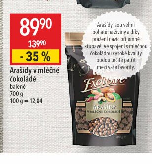Arašídy v mléčné čokoládě