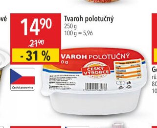Tvaroh polotučný