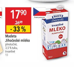 Madeta Jihočeské mléko