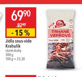 Jídla sous-vide Krahulík