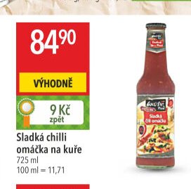 Sladká chilli omáčka na kuře