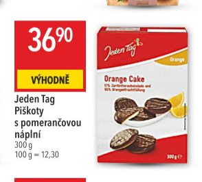 Jeden Tag Piškoty s pomerančovou náplní