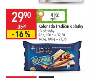 Kolonáda Tradiční oplatky