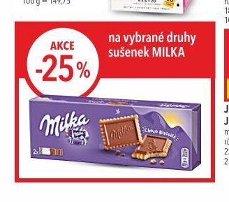 Milka sušenky