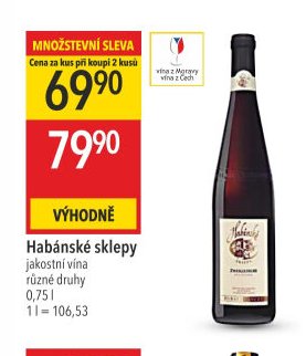 Habánské sklepy jakostní vína