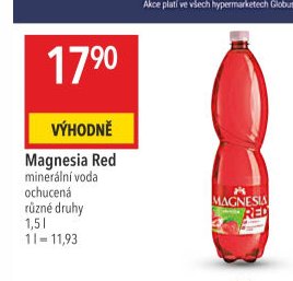 Magnesia Red minerální voda