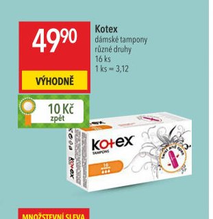 Kotex dámské tampony