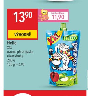 Hello XXL ovocná přesnídávka