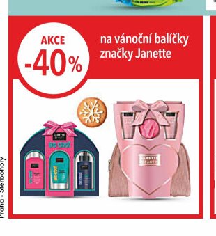 Vánoční balíčky značky Janette