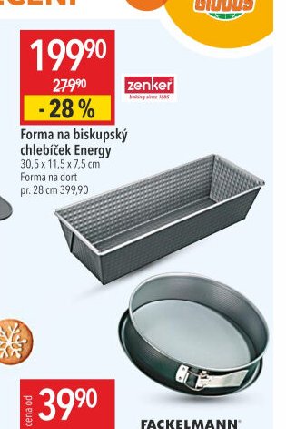 Forma na biskupský chlebíček Energy