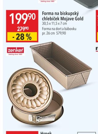 Forma na biskupský chlebíček Mojave Gold