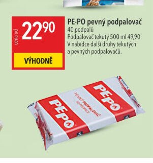 PE-PO pevný podpalovač