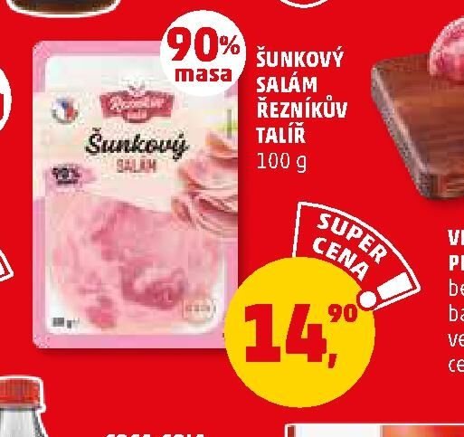 ŠUNKOVÝ SALÁM ŘEZNÍKŮV TALÍŘ