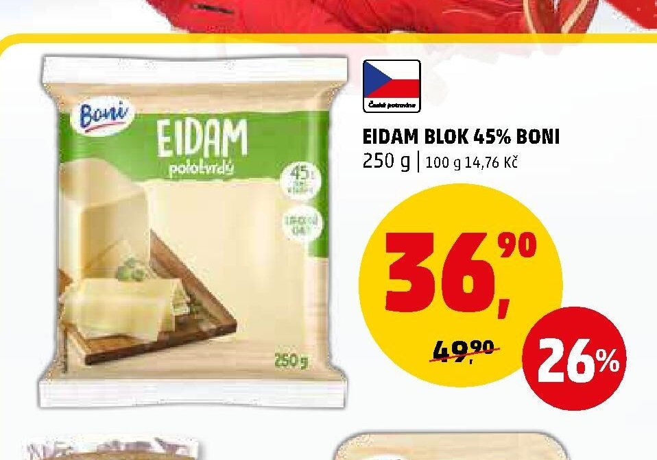 EIDAM BLOK 45% BONI 250 g