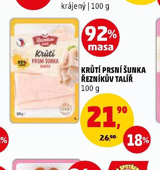 KRŮTÍ PRSNÍ ŠUNKA ŘEZNÍKŮV TALÍŘ