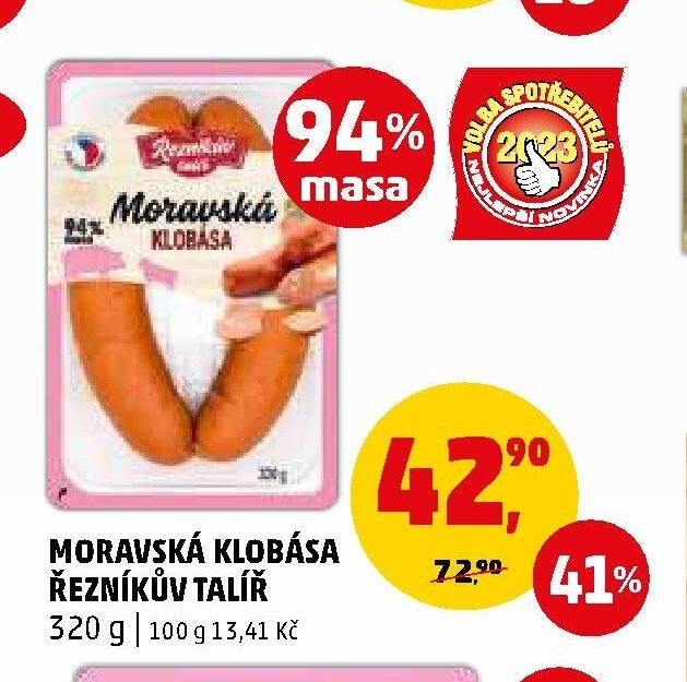 MORAVSKÁ KLOBÁSA ŘEZNÍKŮV TALÍŘ