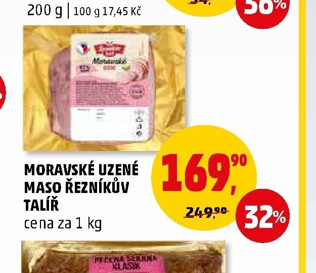 MORAVSKÉ UZENÉ MASO ŘEZNÍKŮV TALÍŘ