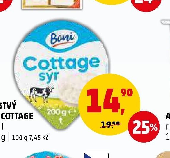Čerstvý sýr Cottage Boni 200 g
