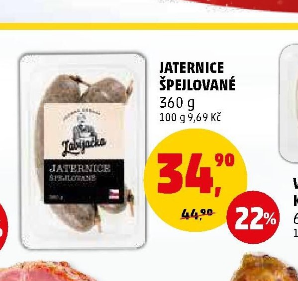 Jaternice špejlované