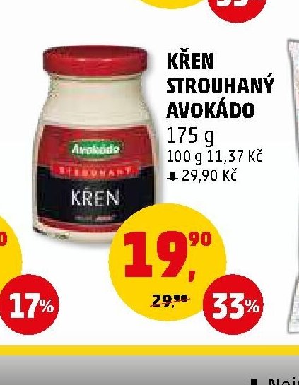 Křen strouhaný Avokádo