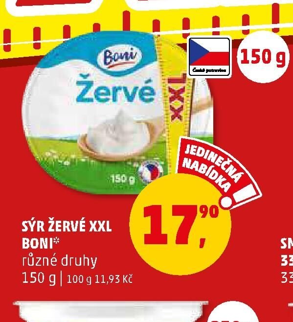 SÝR ŽERVÉ XXL BONI