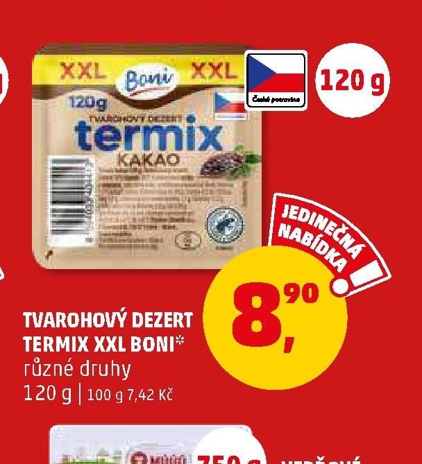 TVAROHOVÝ DEZERT TERMIX XXL BONI