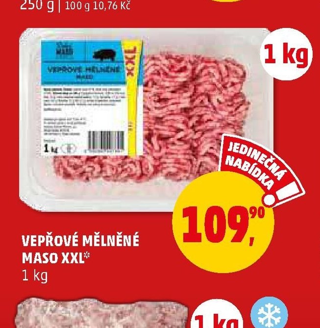 VEPŘOVÉ MĚLNĚNÉ MASO XXL