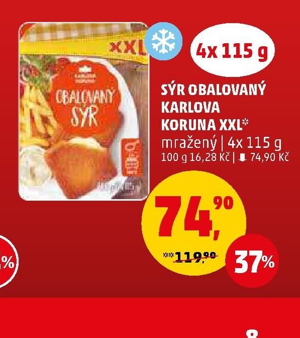 SÝR OBALOVANÝ KARLOVA KORUNA XXL