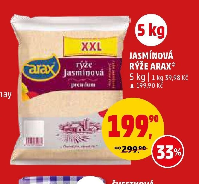 Jasmínová rýže Arax 5 kg