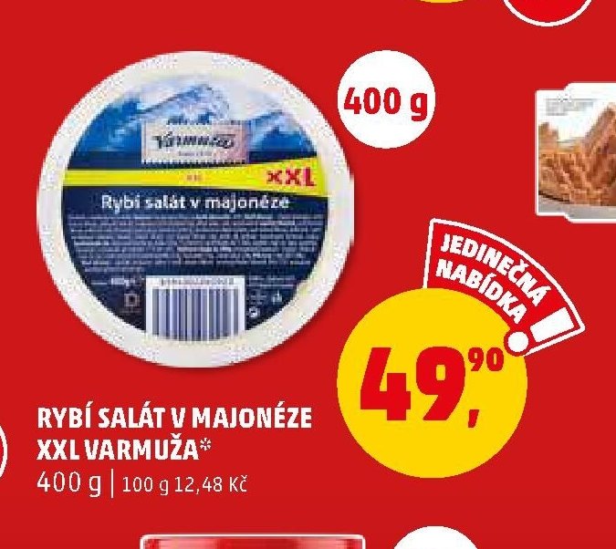Rybí salát v majonéze XXL Varmuža 400 g