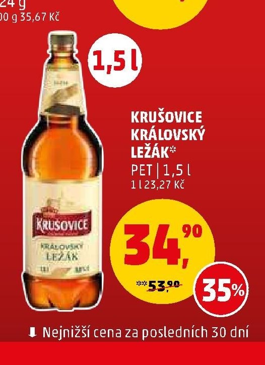 Krušovice královský ležák 1,5 l