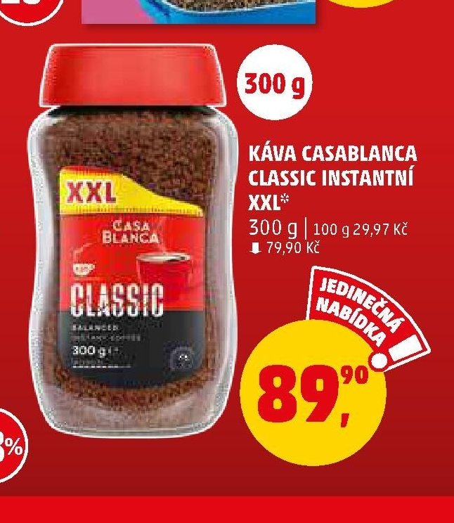 Káva Casablanca Classic Instantní XXL