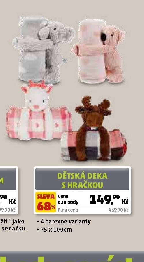 Dětská deka s hračkou
