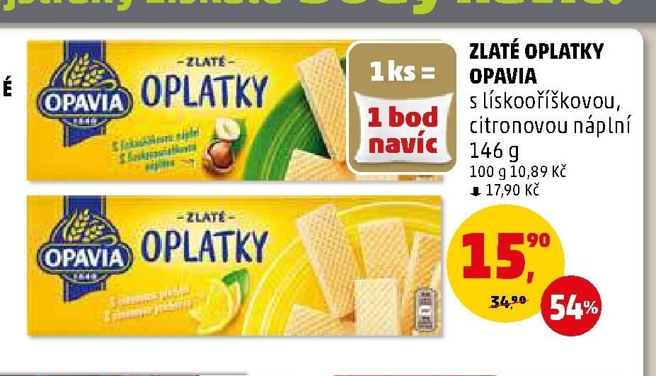 Zlaté oplatky Opavia