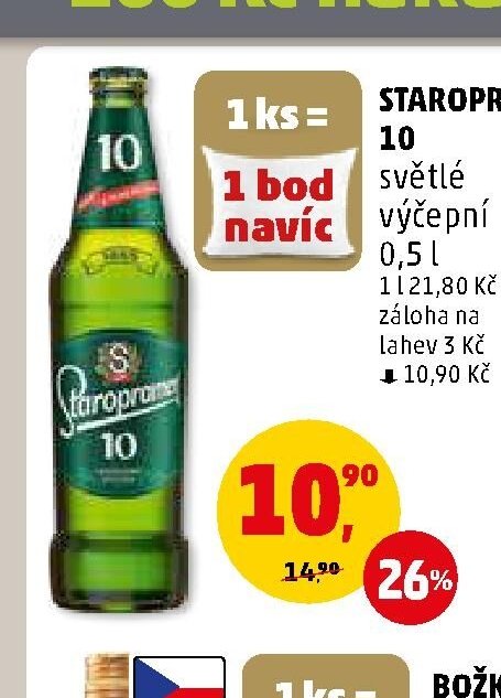Staropramen 10 světlé výčepní 0,5 l