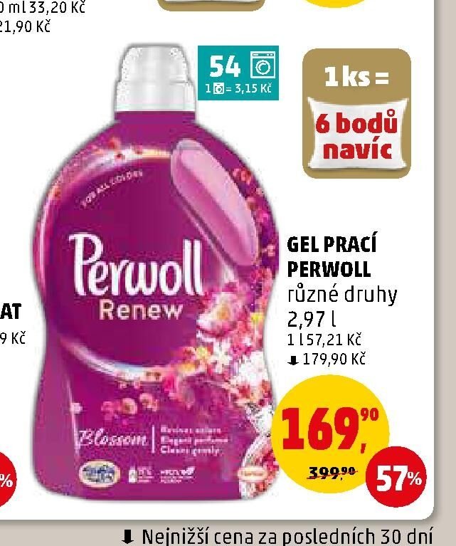 Gel prací Perwoll různé druhy 2,97 l
