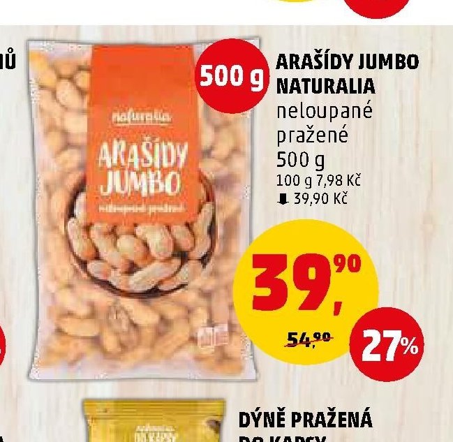 Arašídy Jumbo Naturalia