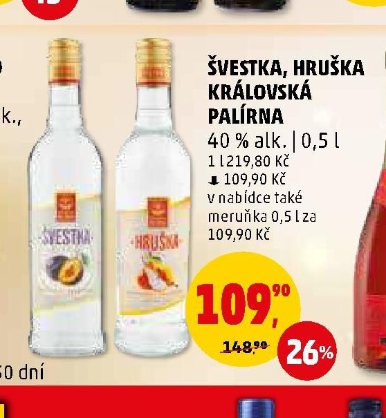 Švestka, Hruška Královská palírna