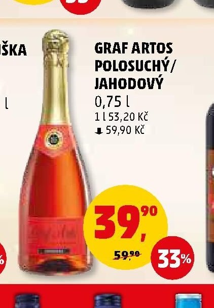 Graf Artos polosuchý/jahodový