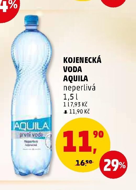KOJENECKÁ VODA AQUILA neperlivá
