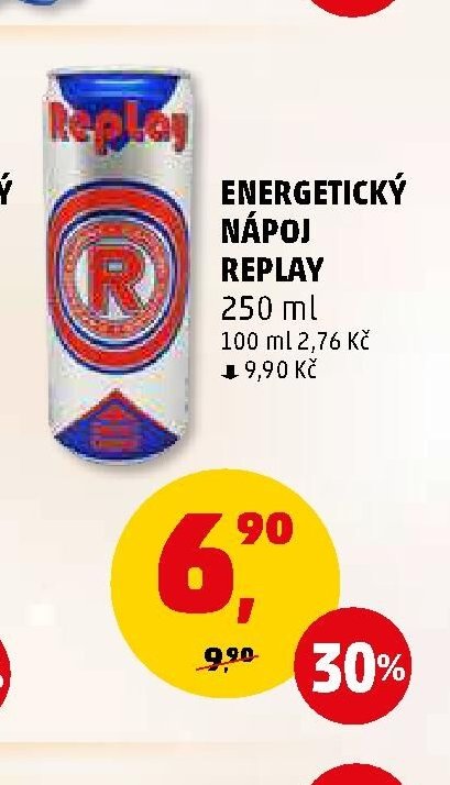 ENERGETICKÝ NÁPOJ REPLAY
