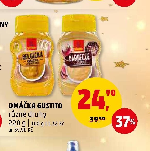 OMÁČKA GUSTITO různé druhy