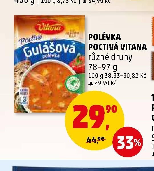 POLÉVKA POCTIVÁ VITANA