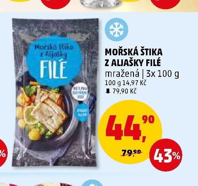 MOŘSKÁ ŠTIKA Z ALJAŠKY FILÉ