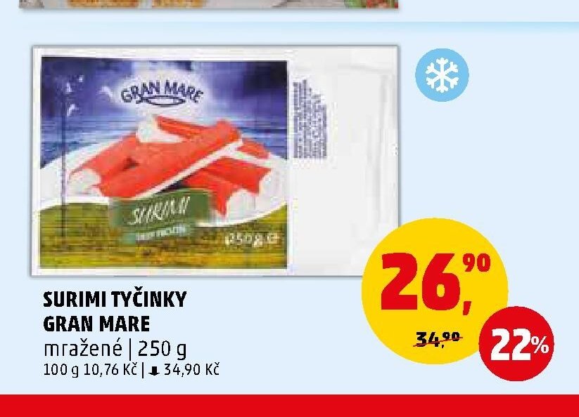 SURIMI TYČINKY GRAN MARE