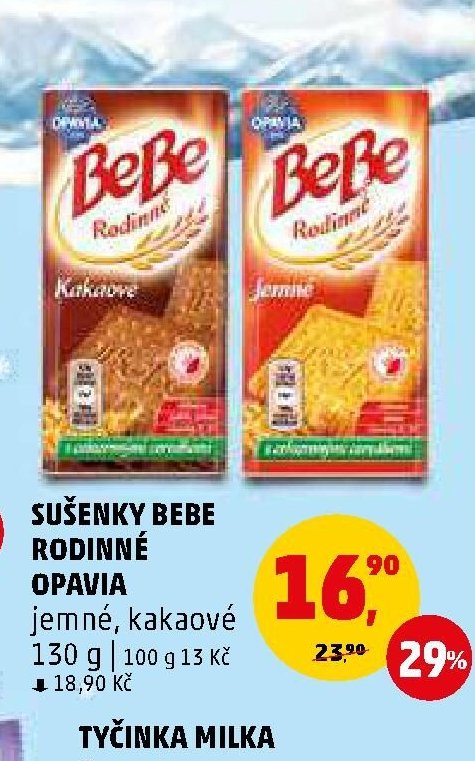 Sušenky BeBe Rodinné Opavia 130 g