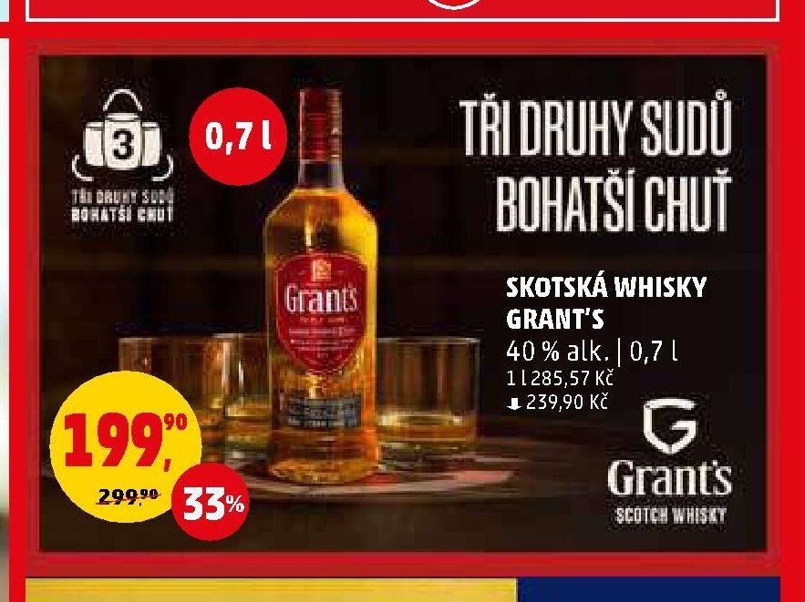 Skotská whisky Grant's